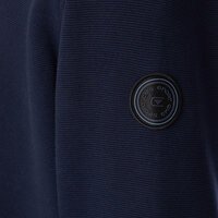 CASA MODA - Quater Zip Stretch Cotton Sweater Navy