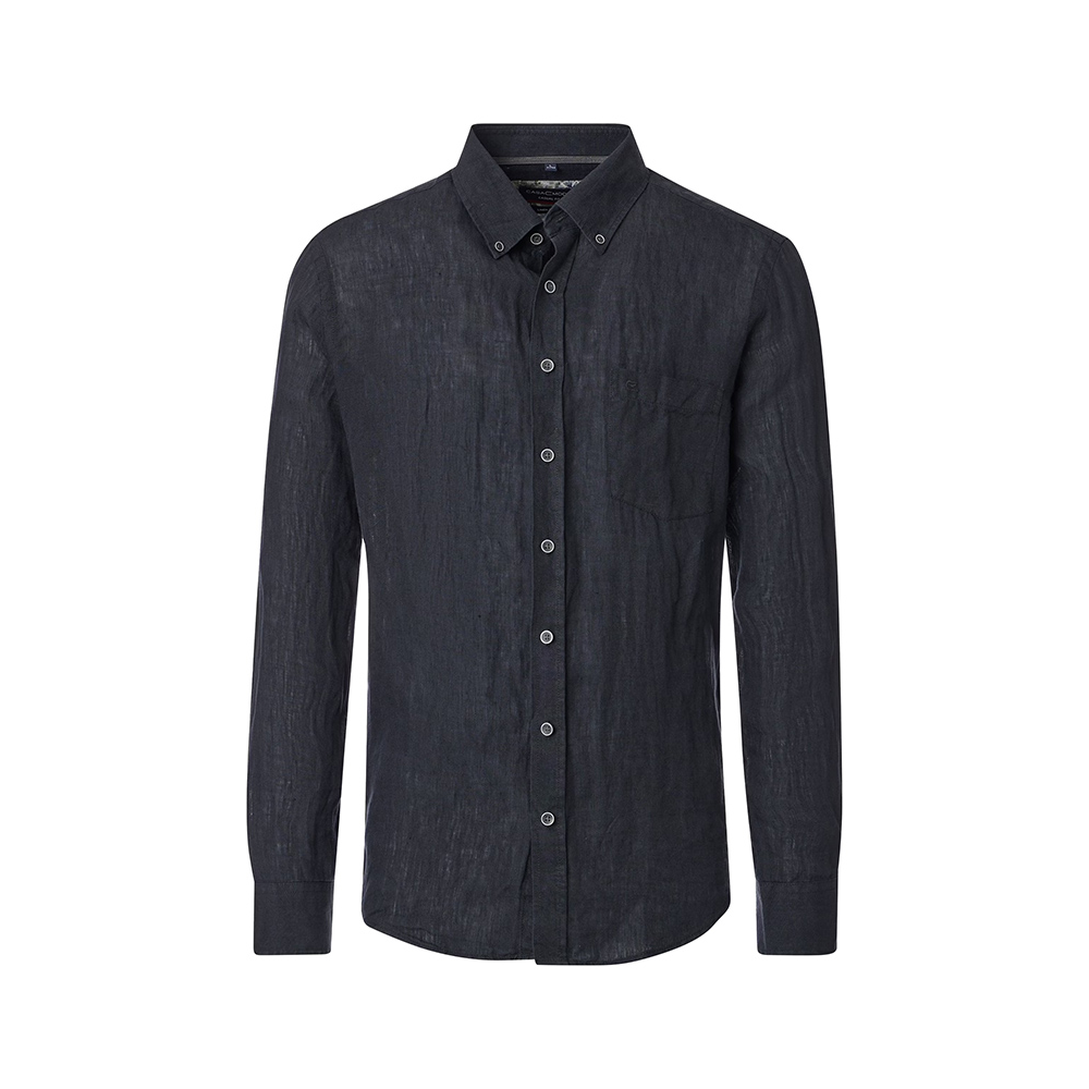CASA MODA - Linen LS Shirt Black