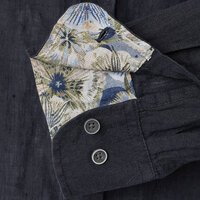 CASA MODA - Linen LS Shirt Black