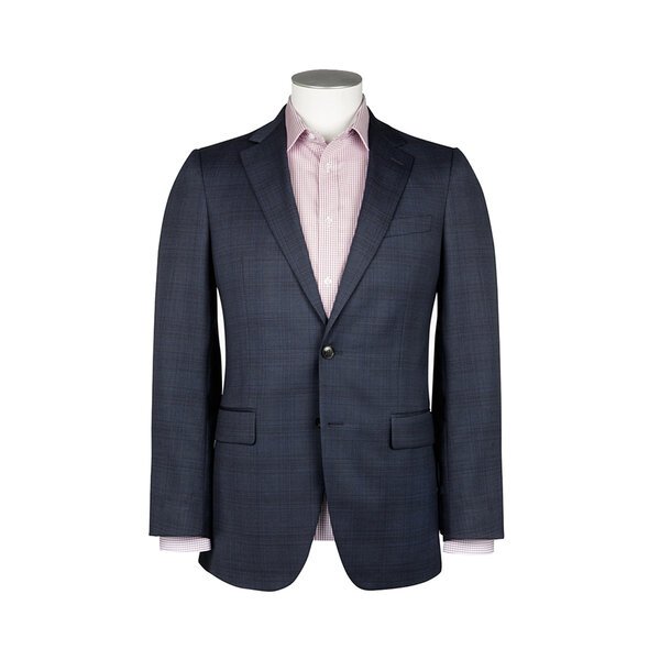 REMBRANDT - Blue Check Suit Jacket-shop-by-brands-Beggs Big Mens Clothing - Big Men's fashionable clothing and shoes