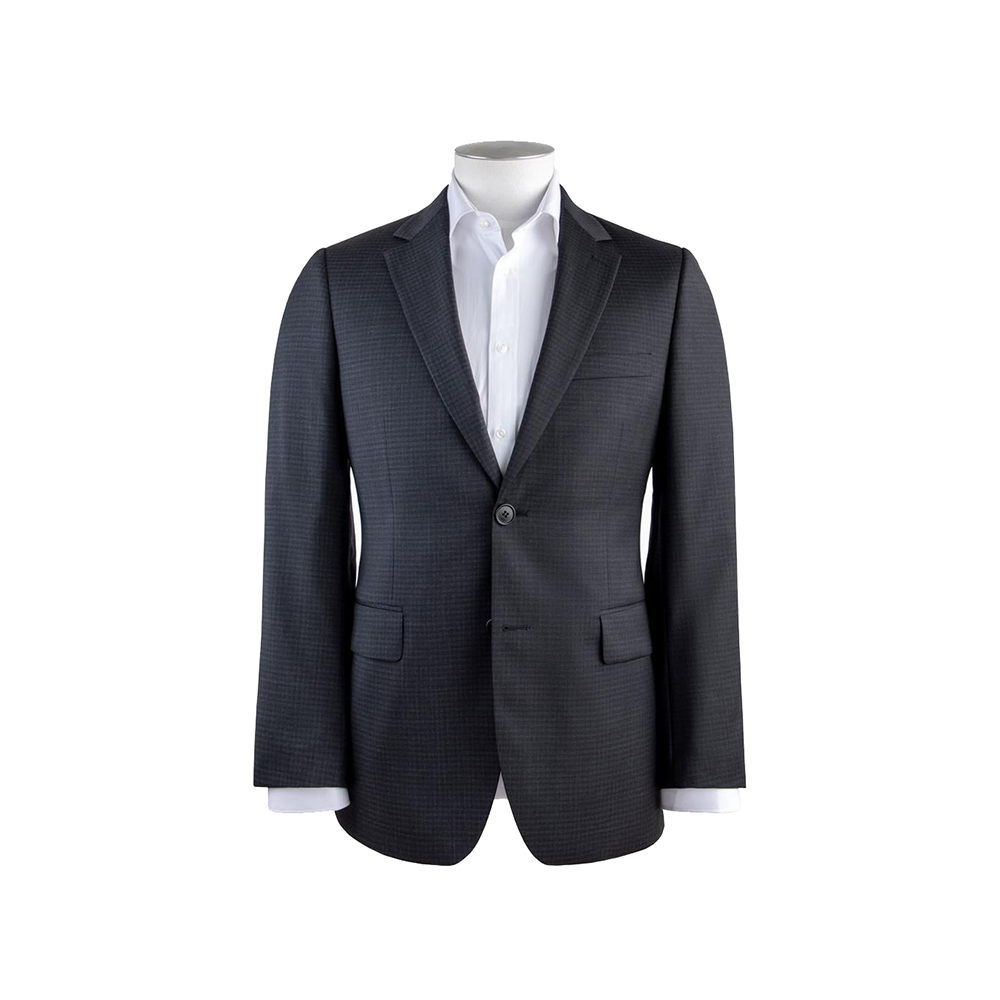 REMBRANDT - Charcoal Textured Check Suit Jacket