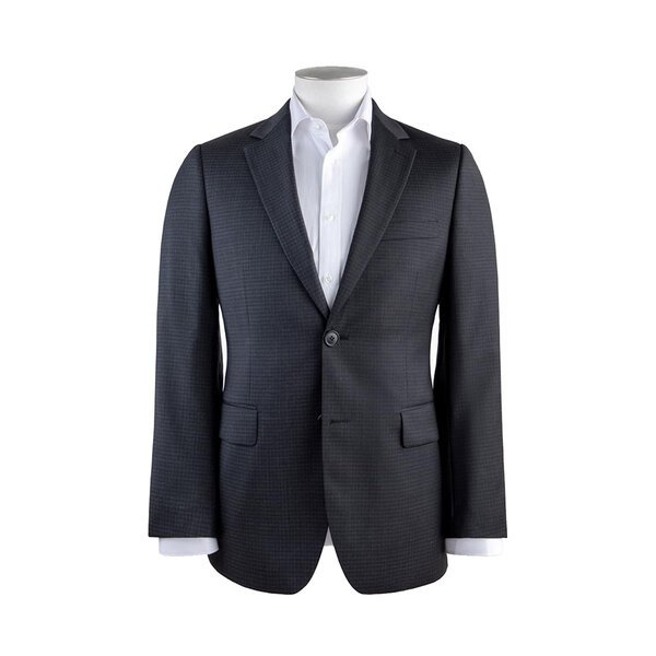 REMBRANDT - Charcoal Textured Check Suit Jacket-shop-by-brands-Beggs Big Mens Clothing - Big Men's fashionable clothing and shoes