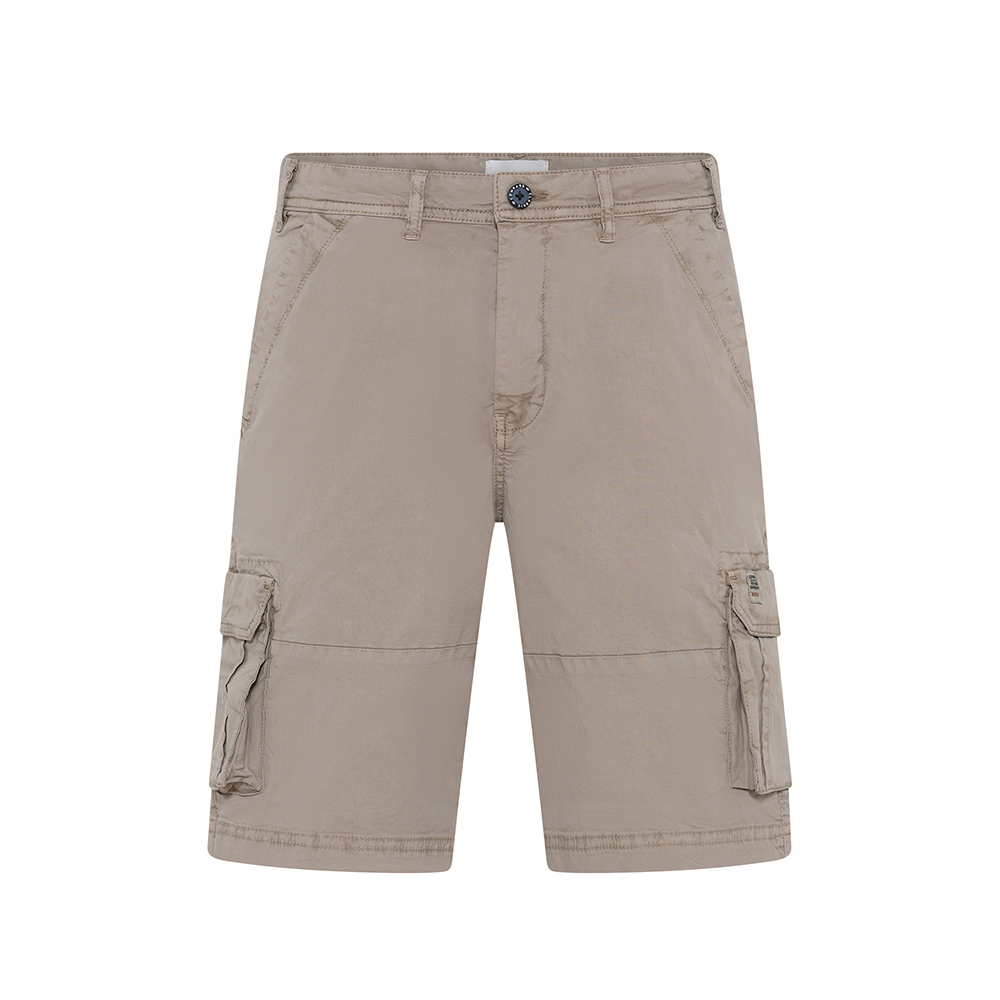 COMPASS - Stretch Cotton Cargo Shorts Sand
