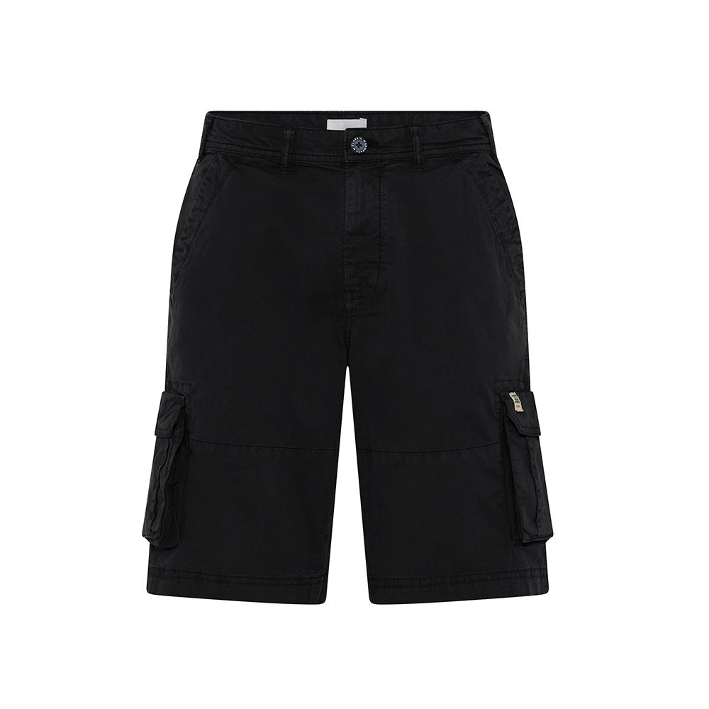 COMPASS - Stretch Cotton Cargo Shorts Black