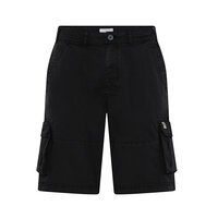 COMPASS - Stretch Cotton Cargo Shorts Black