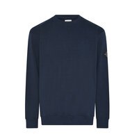 COMPASS - Crew neck Cotton Sweater Navy