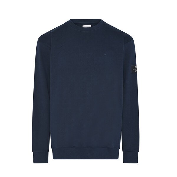 COMPASS - Crew neck Cotton Sweater Navy-shop-by-brands-Beggs Big Mens Clothing - Big Men's fashionable clothing and shoes