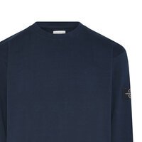 COMPASS - Crew neck Cotton Sweater Navy