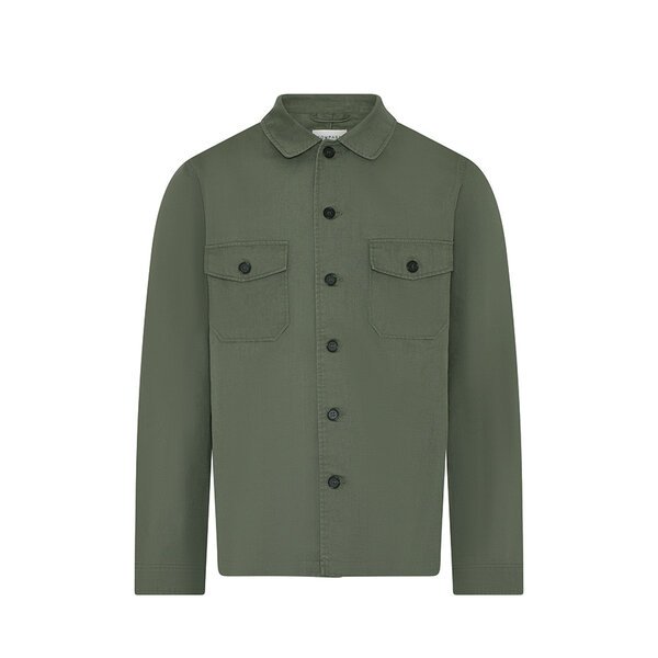 COMPASS - Cotton Rimini Over Shirt Olive-shop-by-brands-Beggs Big Mens Clothing - Big Men's fashionable clothing and shoes