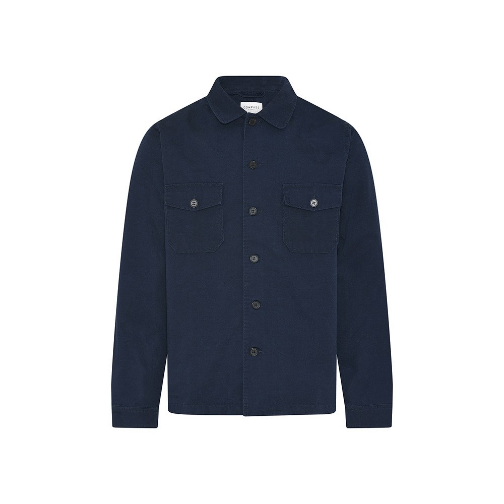 COMPASS - Cotton Rimini Over Shirt Navy