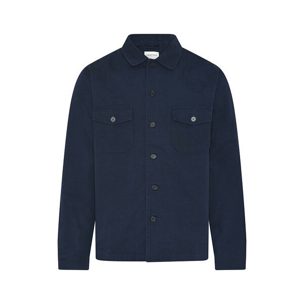 COMPASS - Cotton Rimini Over Shirt Navy-shop-by-brands-Beggs Big Mens Clothing - Big Men's fashionable clothing and shoes