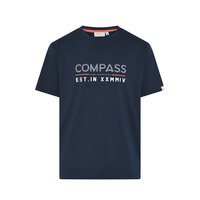 COMPASS - Logo Cotton Tee Navy