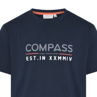 COMPASS - Logo Cotton Tee Navy