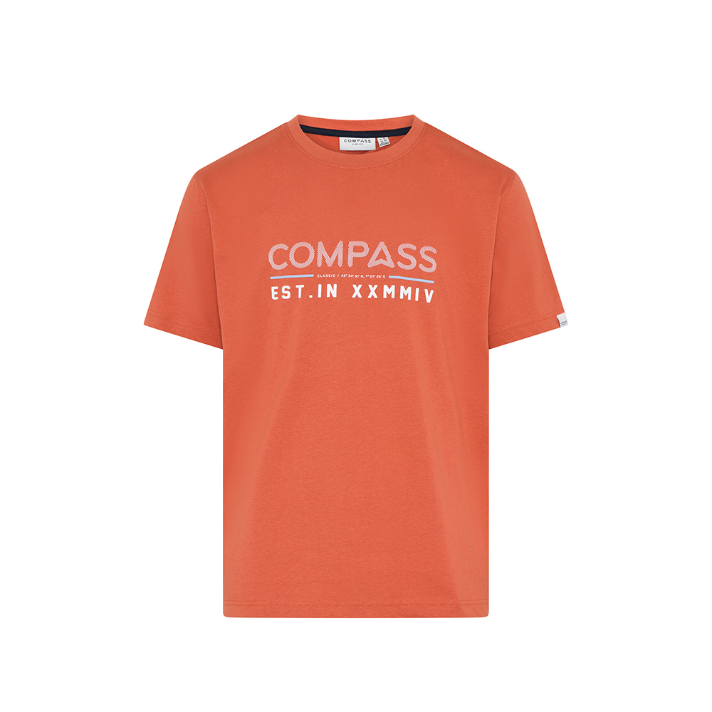 COMPASS - Logo Cotton Tee Orange