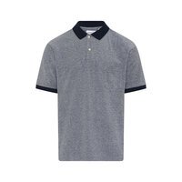 COMPASS - Brescia Cotton Polo Blue Melange