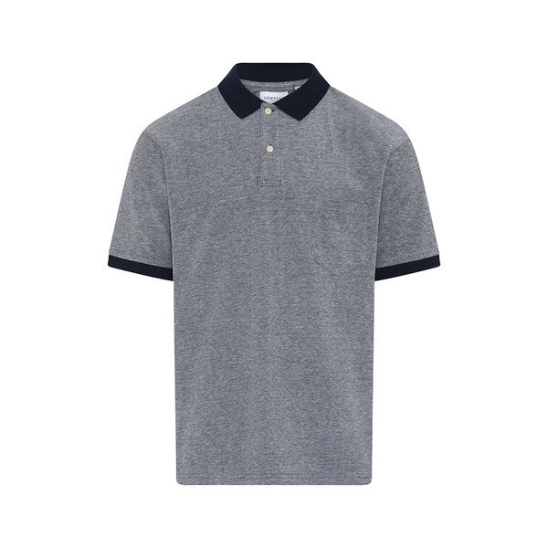 COMPASS - Brescia Cotton Polo Blue Melange-shop-by-brands-Beggs Big Mens Clothing - Big Men's fashionable clothing and shoes