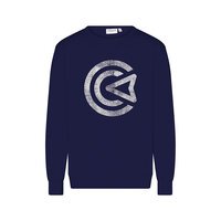 COMPASS - Logo Cotton Crew Neck Sweater