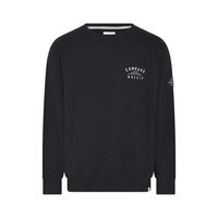 COMPASS - Crew Neck Logo Sweater Black