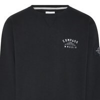 COMPASS - Crew Neck Logo Sweater Black