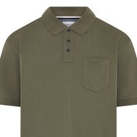COMPASS - Castro Plain Cotton Polo Olive