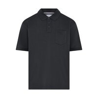 COMPASS - Castro Plain Cotton Polo Black