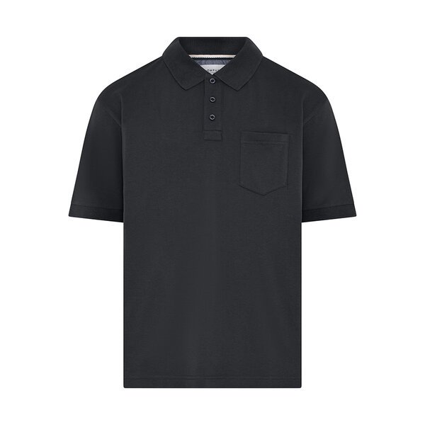 COMPASS - Castro Plain Cotton Polo Black-shop-by-brands-Beggs Big Mens Clothing - Big Men's fashionable clothing and shoes