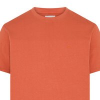 COMPASS - Small Embroidered Logo Plain Tee Orange