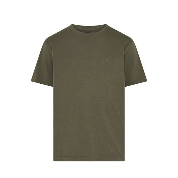 COMPASS - Small Embroidered Logo Plain Tee Olive-shop-by-brands-Beggs Big Mens Clothing - Big Men's fashionable clothing and shoes