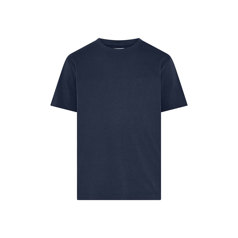 COMPASS - Small Embroidered Logo Plain Tee Navy