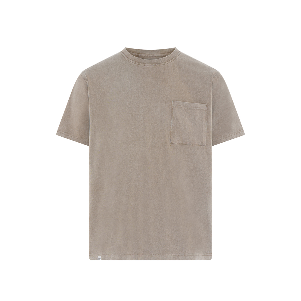 COMPASS - Faded Box Tee Cotton Tee Shirt Sand