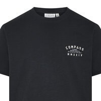 COMPASS - Small logo Cotton Tee Black