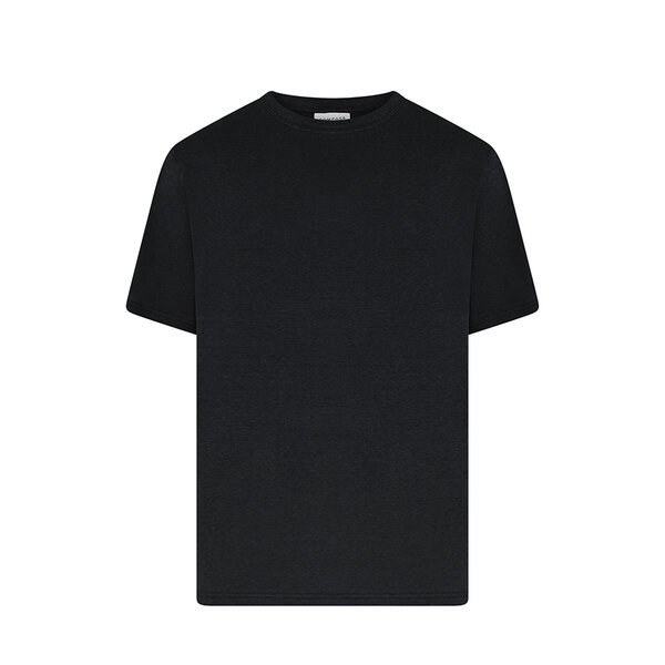 COMPASS - Plain Hemp Mix Tee Black-shop-by-brands-Beggs Big Mens Clothing - Big Men's fashionable clothing and shoes
