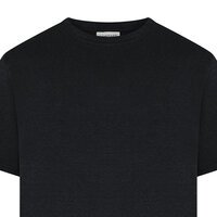 COMPASS - Plain Hemp Mix Tee Black