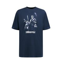 D555 - Terminator 2 Print Tee Navy