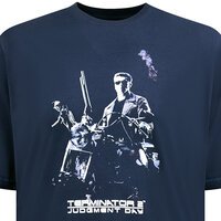 D555 - Terminator 2 Print Tee Navy