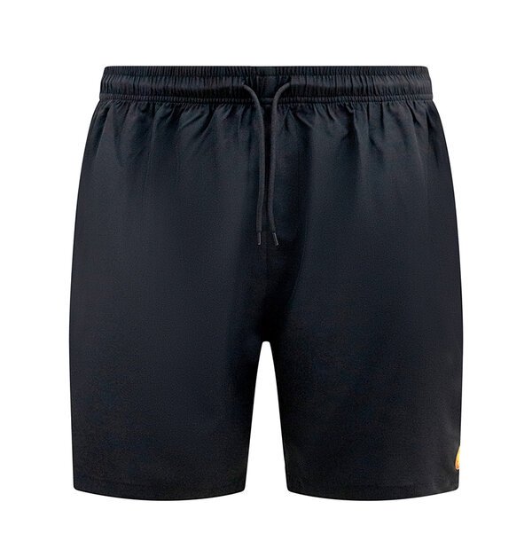 D555 - Hull Plain Black Training Short With Compression-shop-by-brands-Beggs Big Mens Clothing - Big Men's fashionable clothing and shoes