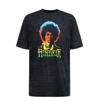 D555 - Hendrix Print Tee Black