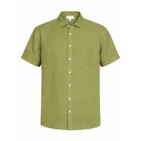 COMPASS - Rapallo Linen Cotton SS Shirt Green