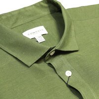 COMPASS - Rapallo Linen Cotton SS Shirt Green