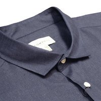 COMPASS - Rapallo Linen Cotton SS Shirt Navy