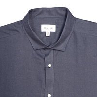COMPASS - Rapallo Linen Cotton SS Shirt Navy