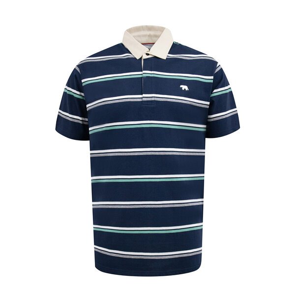 D555 - Reading Rugby Style Polo Navy-shop-by-brands-Beggs Big Mens Clothing - Big Men's fashionable clothing and shoes