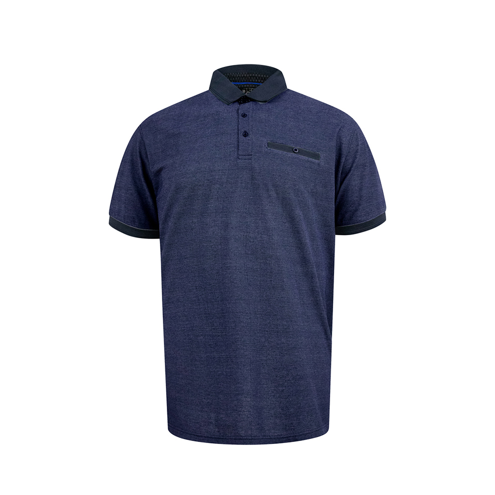 D555 - Newcastle Pique Polo with Pocket Navy