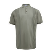 D555 - Chippenham Jacquard Knitte Front Panel Polo Khaki