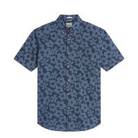 BEN SHERMAN - Floral Print SS Shirt Navy
