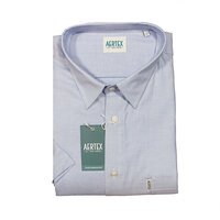 AERTEX - Classic Plain SS Shirt Mid Blue