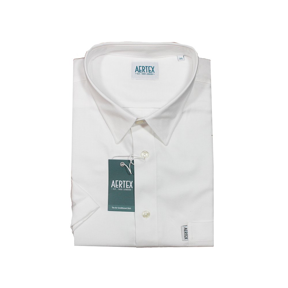AERTEX - Classic Plain SS Shirt White