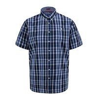 D555 - Walsall Check SS Shirt Blue