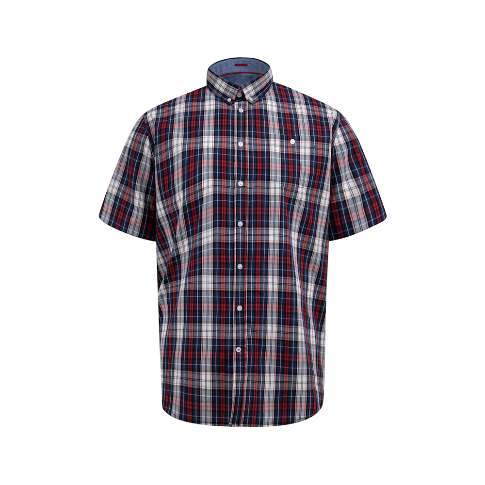 D555 - Shields Check SS Shirt Red