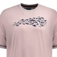 D555 - Bournemouth Fish Print Tee Dusty Pink